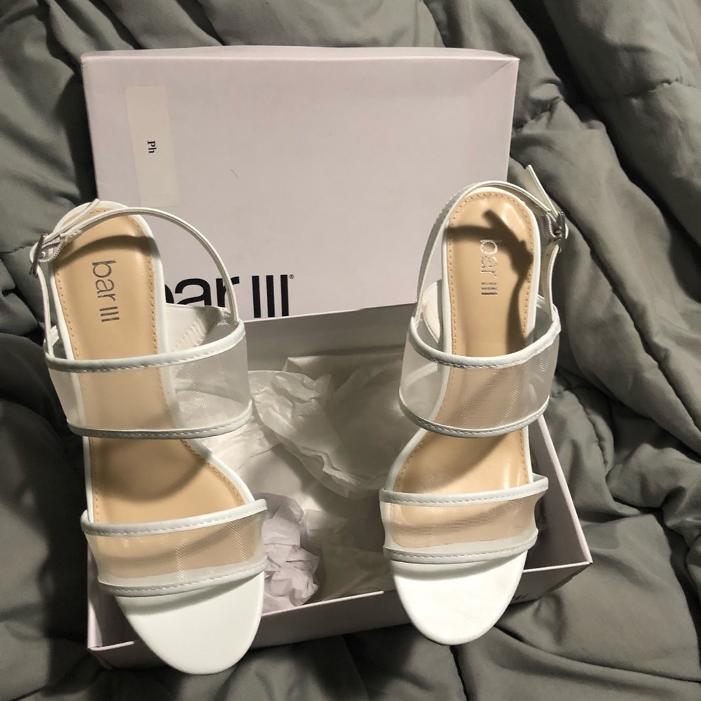 Bar III Womens brynn Fabric Peep Toe Casual